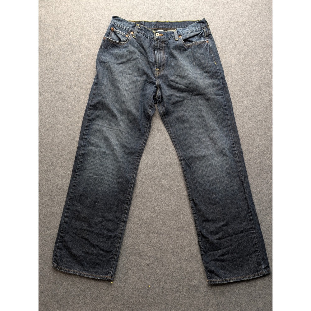 Lucky Brand. 165-R Straight Leg Jeans. Mens. Size 34. Blue Denim Casual Pants.
